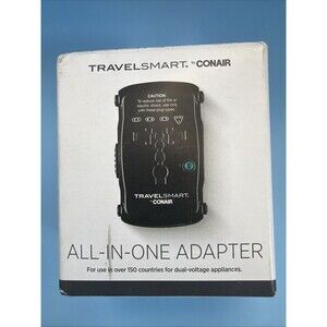Travel Smart by CONAIR All-in-One Plug-In Adapter 110v For Use In 150 Countries